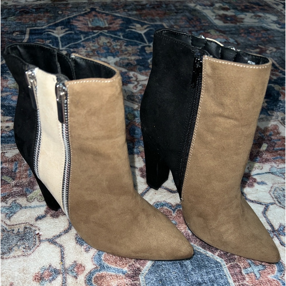 Suede ankle boots